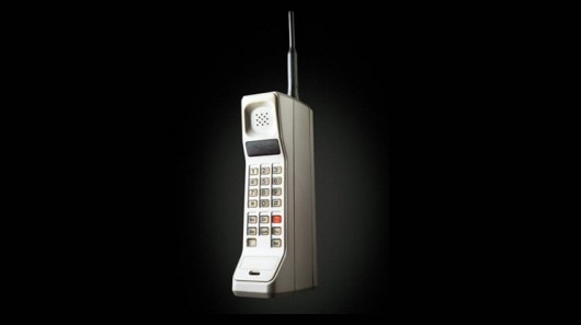 A vintage retro brick cell phone