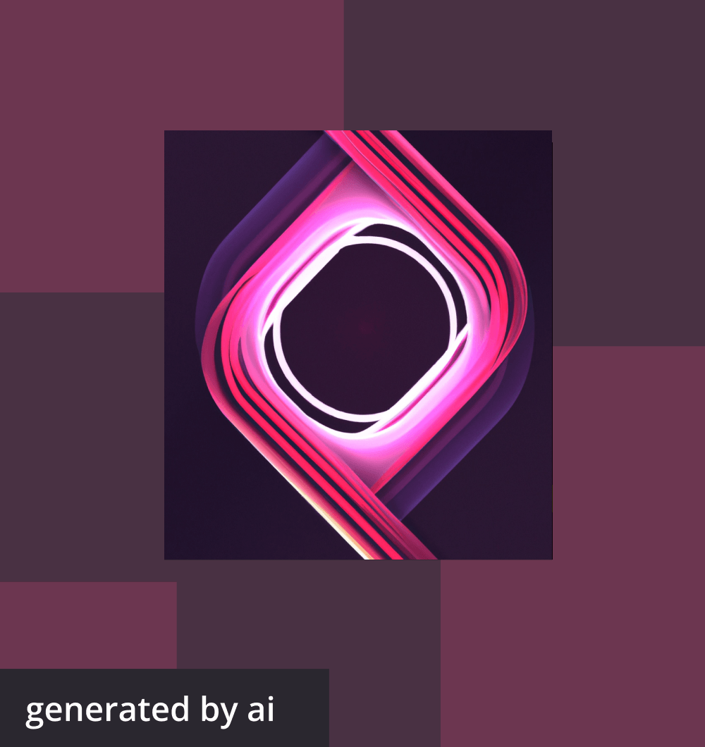 Abstract, futuristic image generated by AI