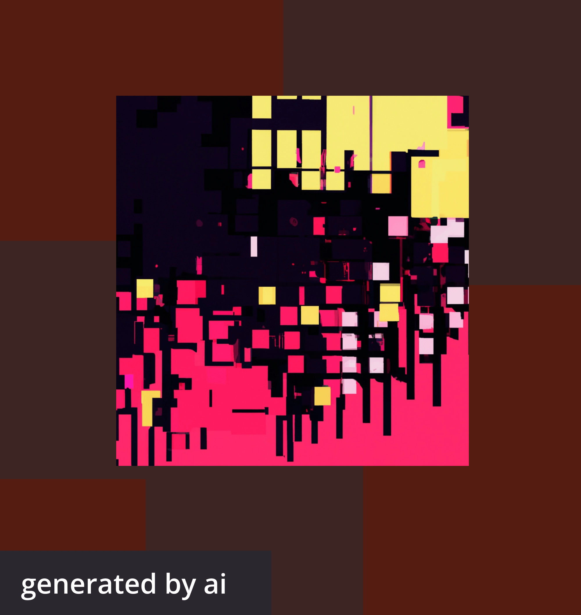 Abstract, futuristic image generated by AI