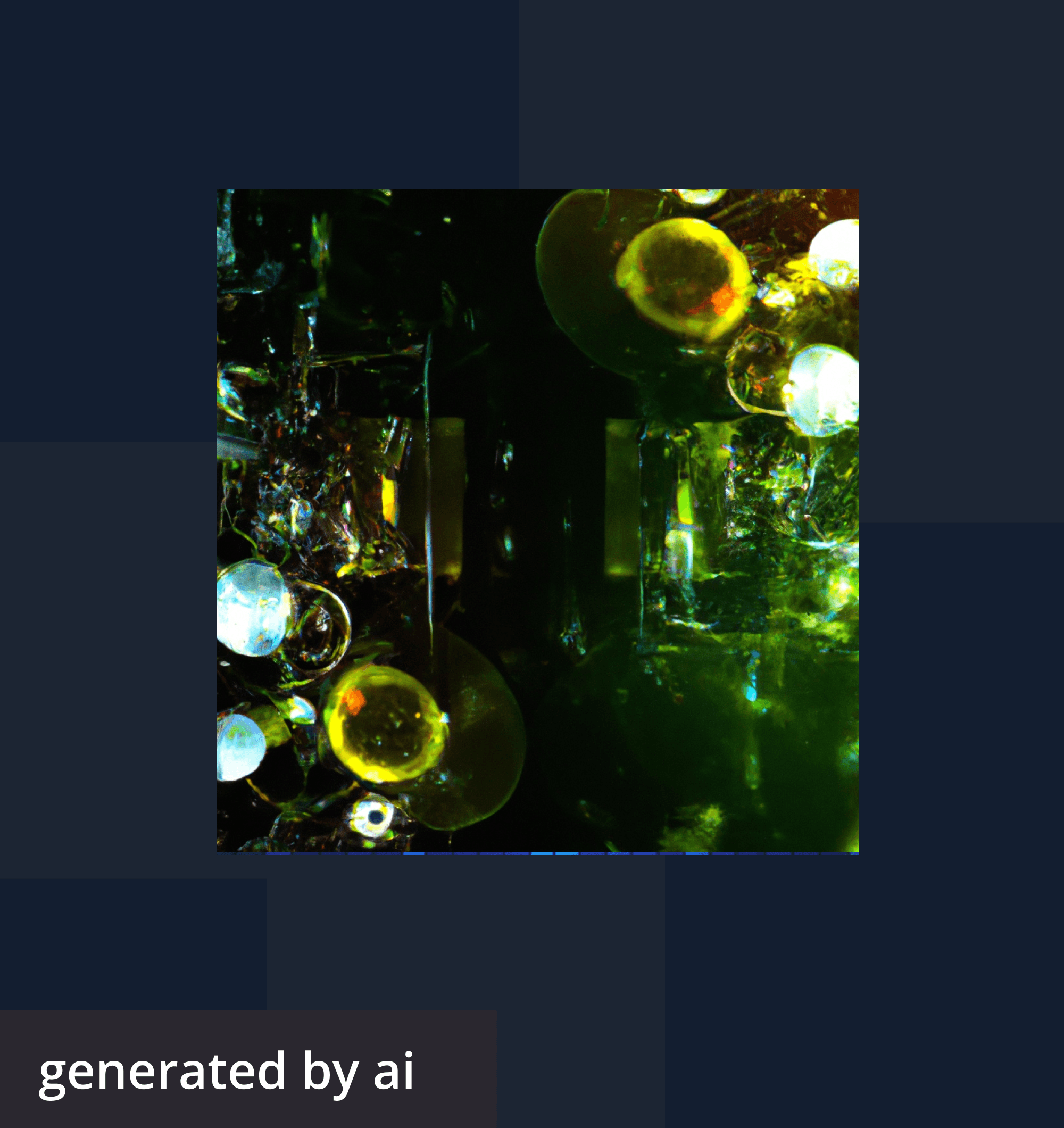 Abstract, futuristic image generated by AI