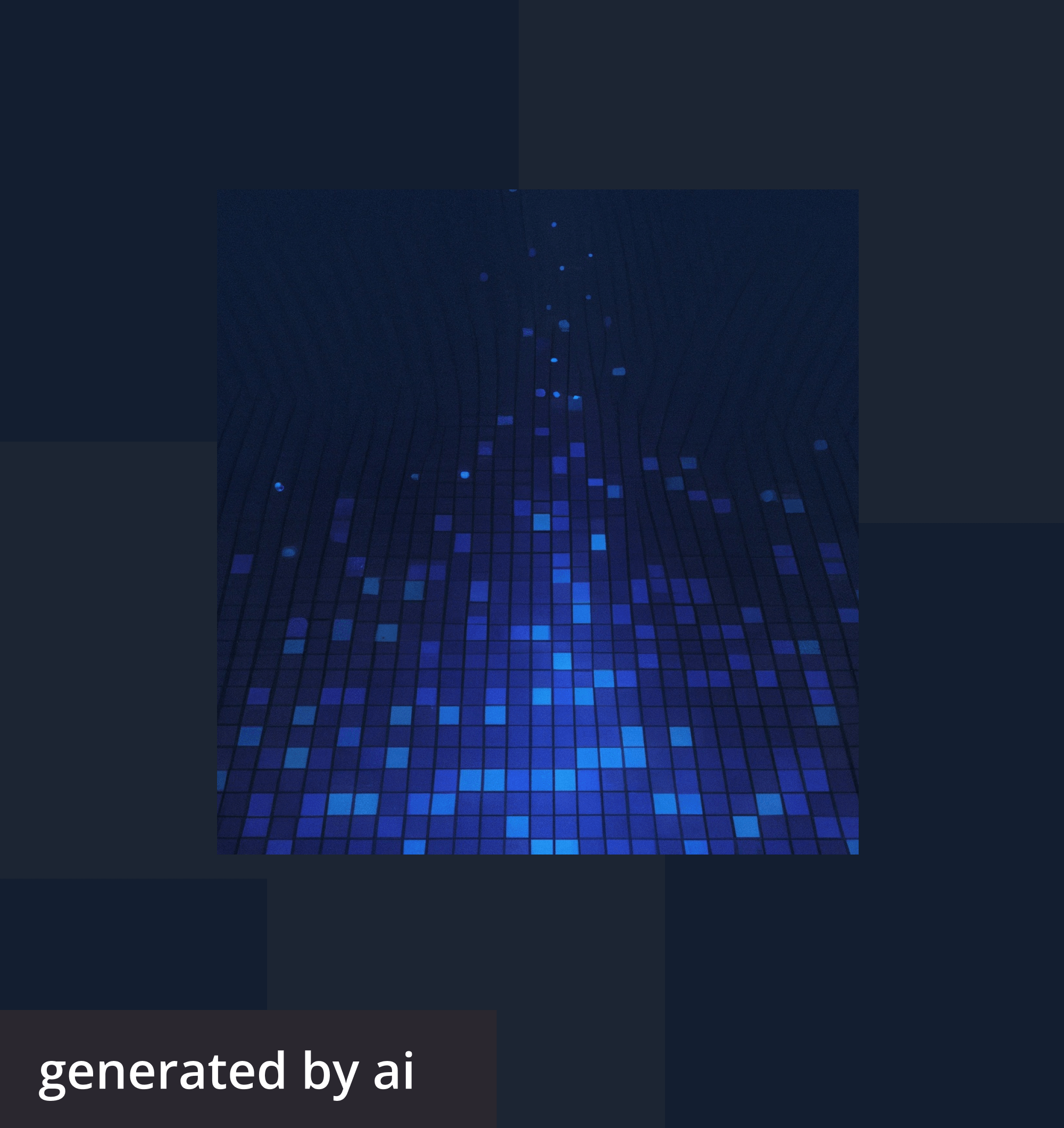Abstract, futuristic image generated by AI