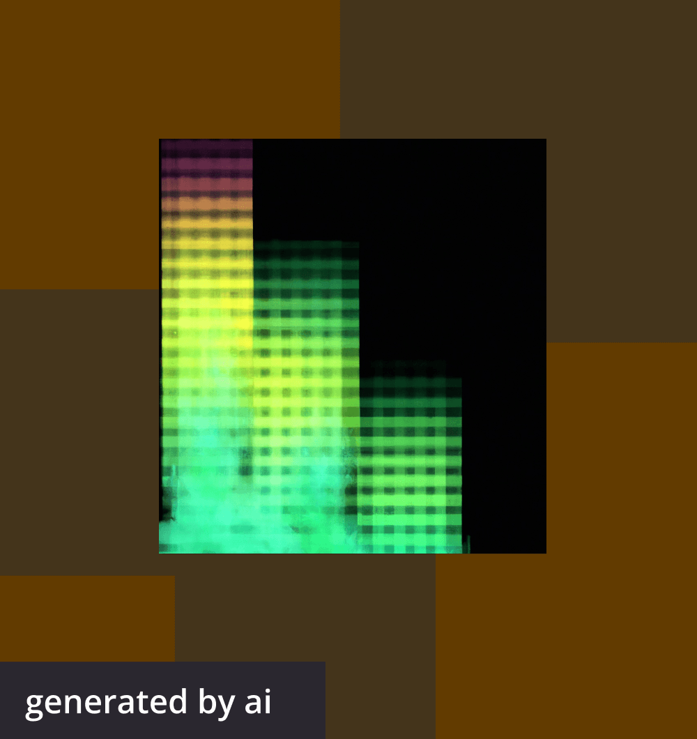 Abstract, futuristic image generated by AI