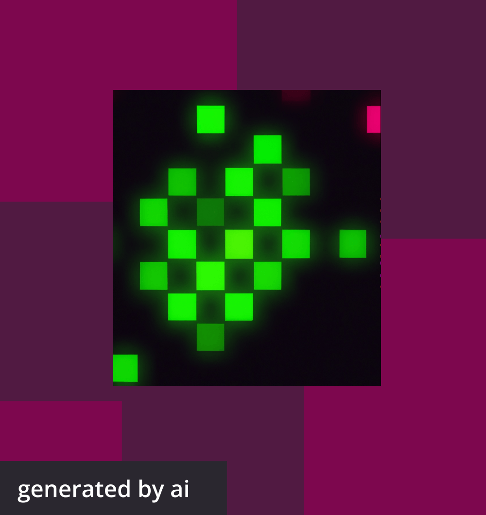 Abstract, futuristic image generated by AI