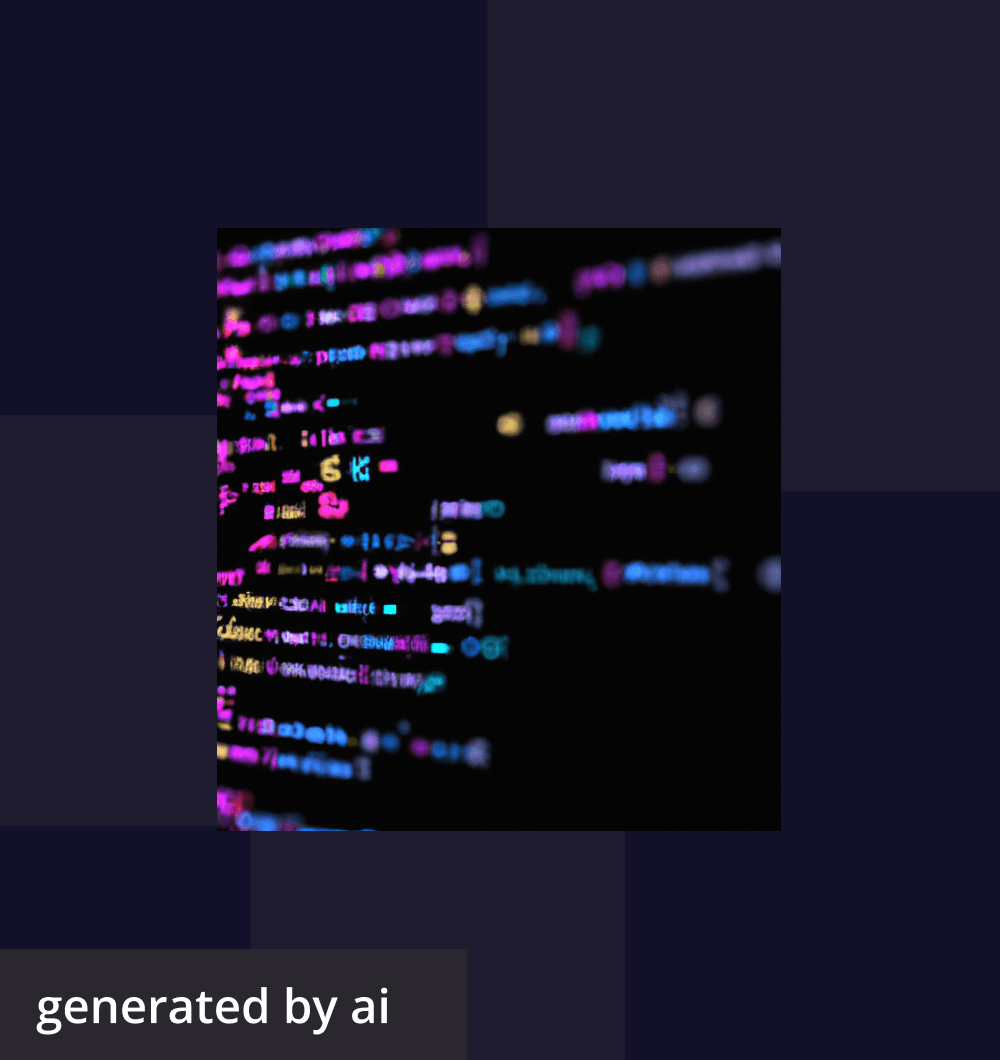 AI-generated image of Python code on a screen