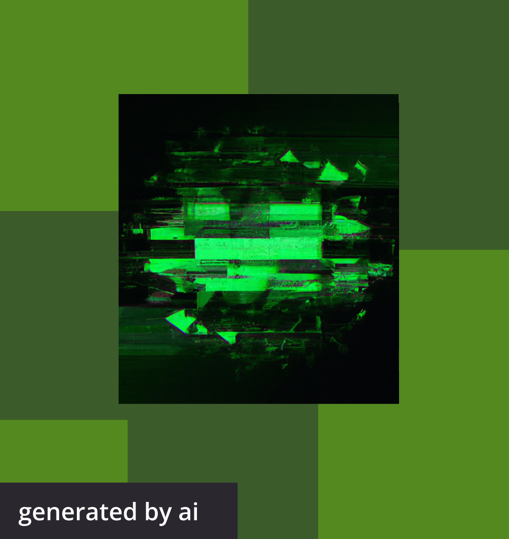Abstract, futuristic image generated by AI
