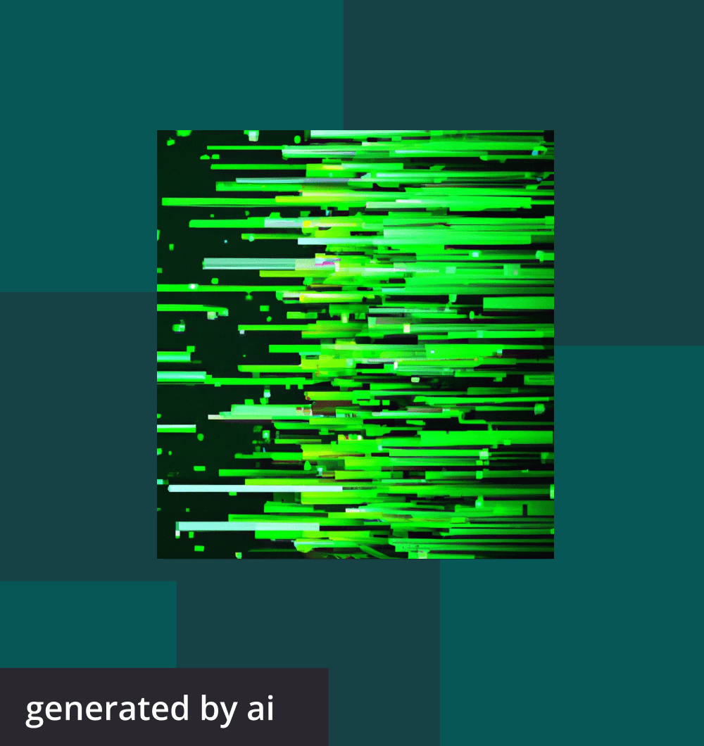 Abstract, futuristic image generated by AI