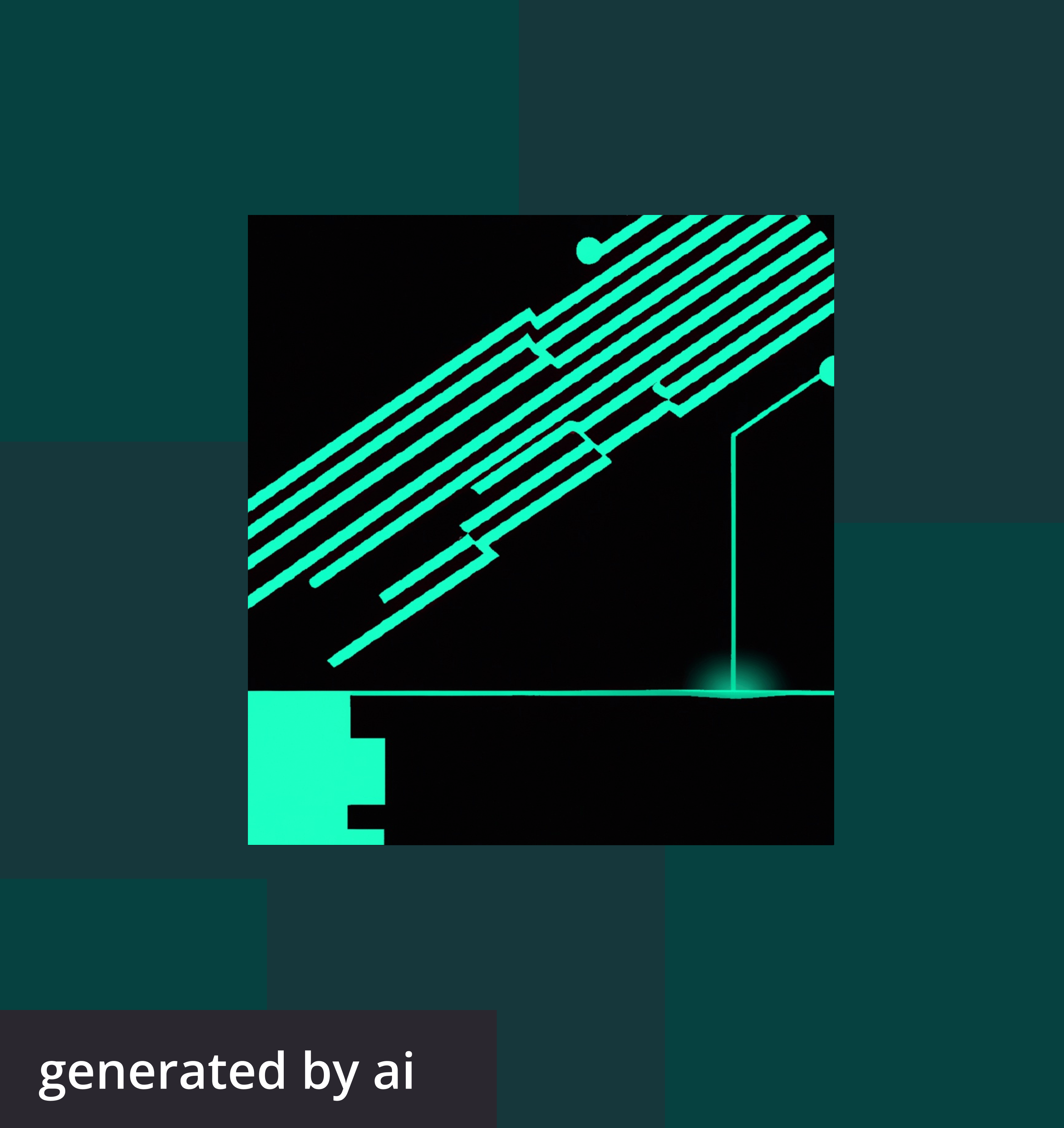 Abstract, futuristic photo generated by AI