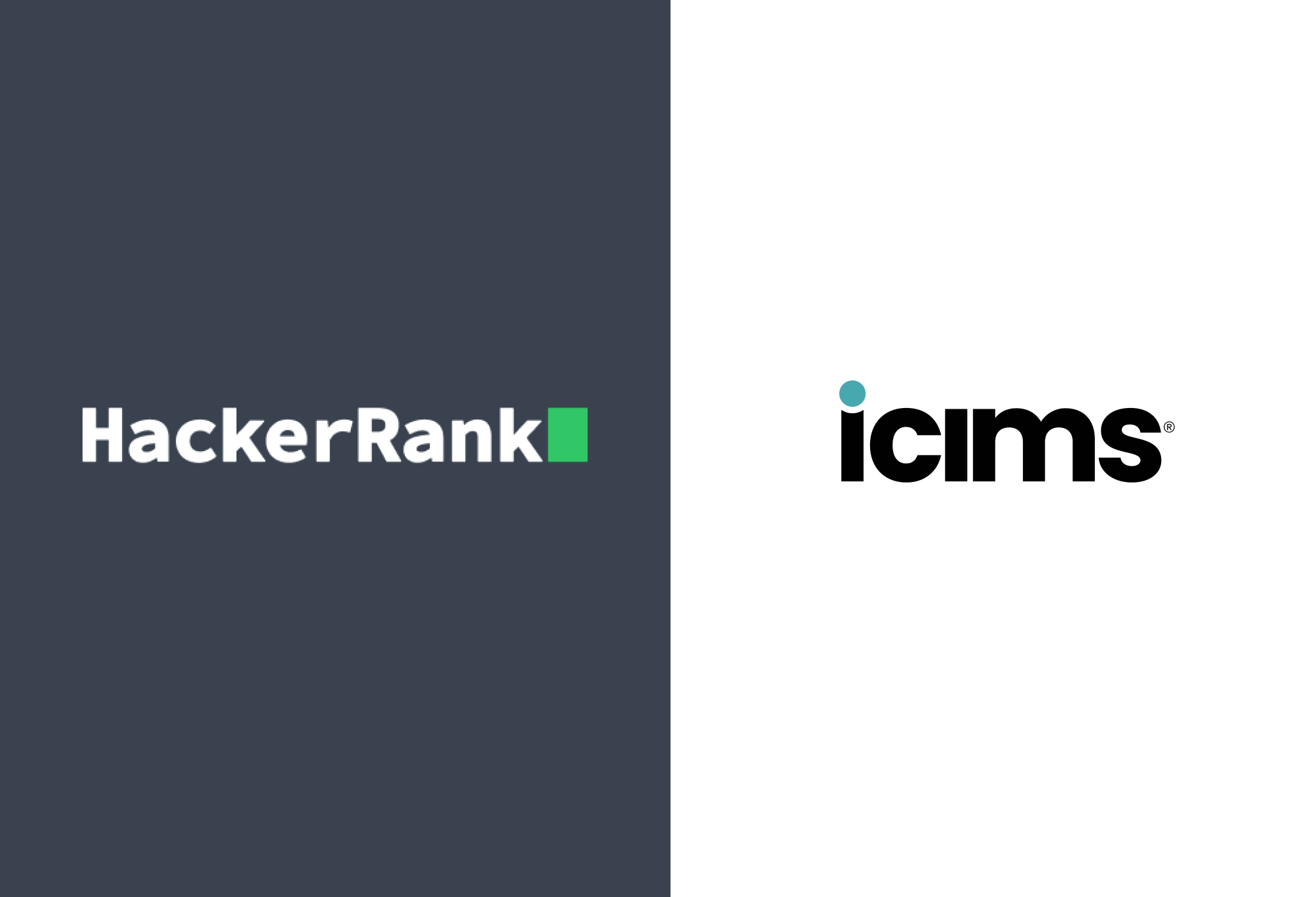 HackerRank and ICIMS logos