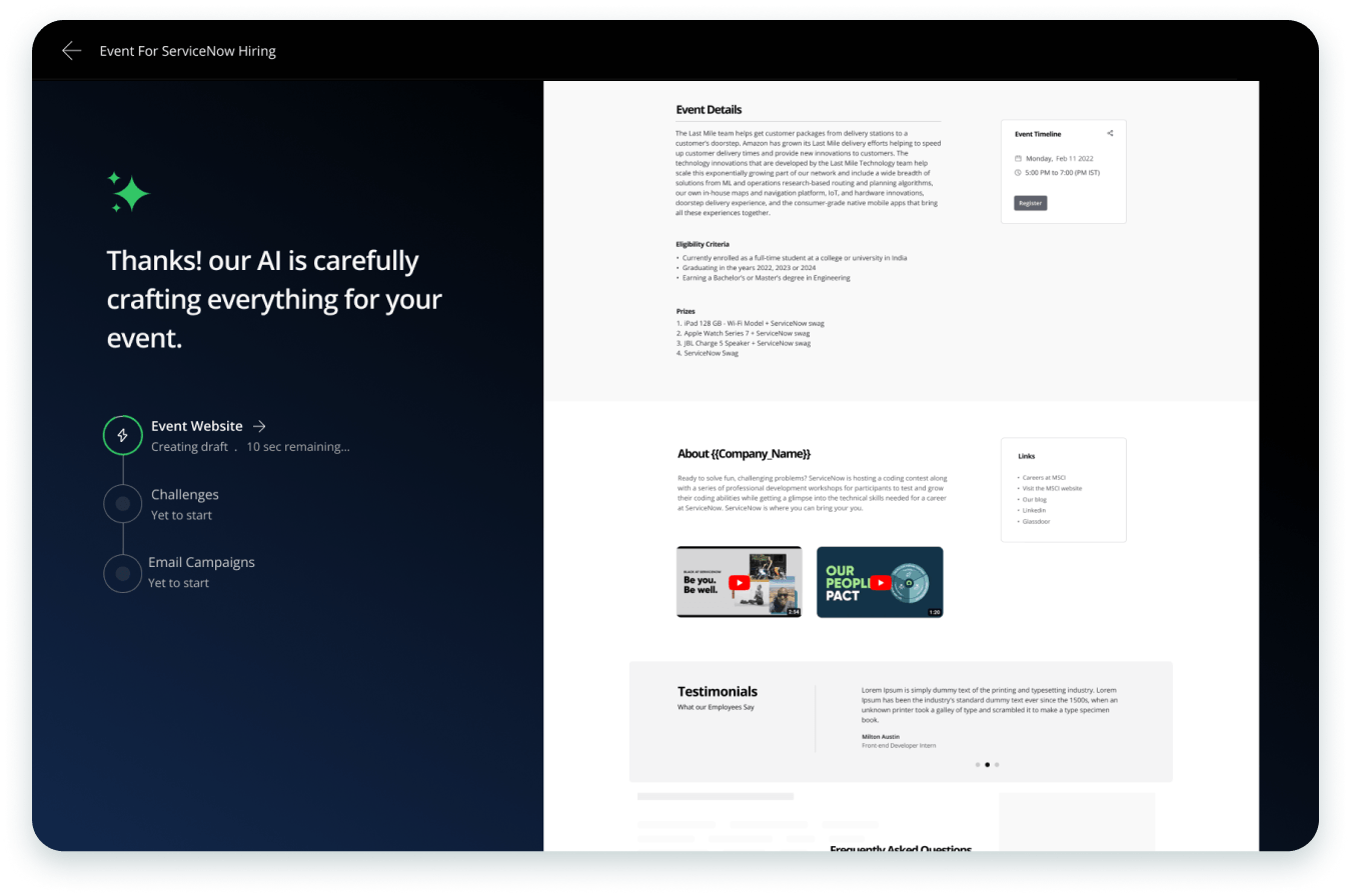 University hiring hackerrank